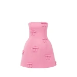 Leo Lin Roselle Bow Mini Dress  - Leo Lin Dress - Australian Luxury Fashion - Shop at Luxury Shoes 