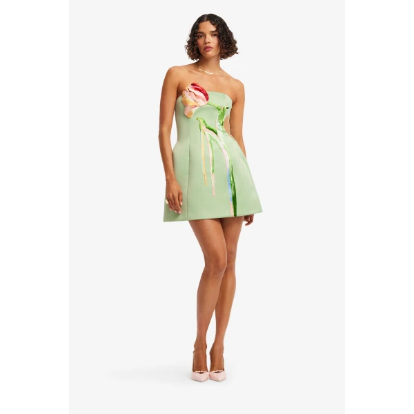 Leo Lin Roselle Cutout Bustier Mini Dress  - Leo Lin Dress - Australian Luxury Fashion - Shop at Luxury Shoes 