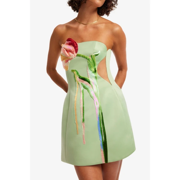 Leo Lin Roselle Cutout Bustier Mini Dress  - Leo Lin Dress - Australian Luxury Fashion - Shop at Luxury Shoes 