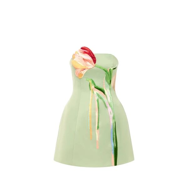 Leo Lin Roselle Cutout Bustier Mini Dress  - Leo Lin Dress - Australian Luxury Fashion - Shop at Luxury Shoes 