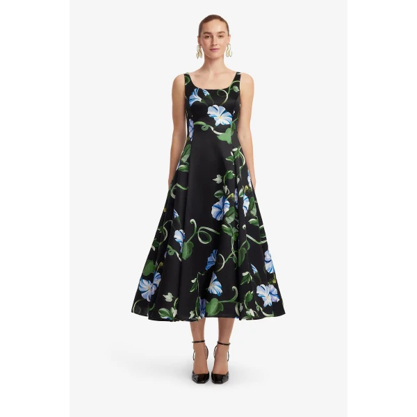 Leo Lin Serafina Appliqué Maxi Dress  - Leo Lin Dress - Australian Luxury Fashion - Shop at Luxury Shoes 