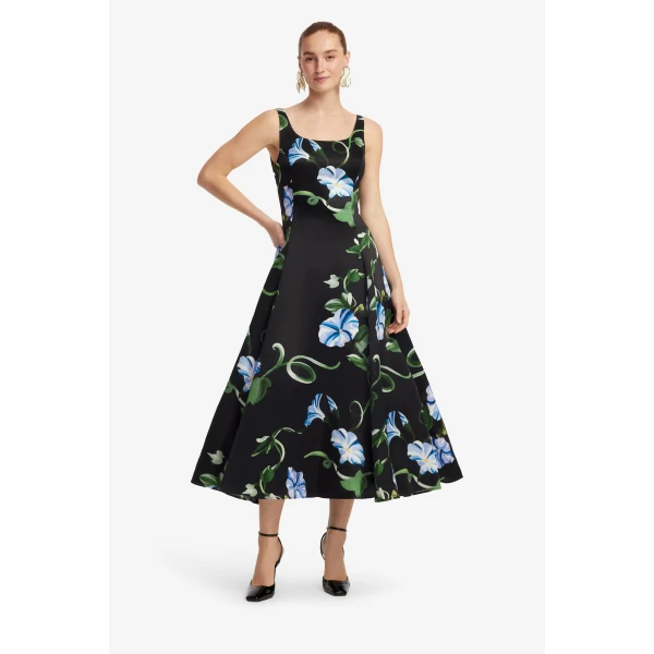 Leo Lin Serafina Appliqué Maxi Dress  - Leo Lin Dress - Australian Luxury Fashion - Shop at Luxury Shoes 