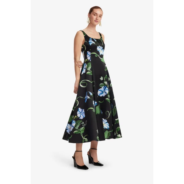 Leo Lin Serafina Appliqué Maxi Dress  - Leo Lin Dress - Australian Luxury Fashion - Shop at Luxury Shoes 