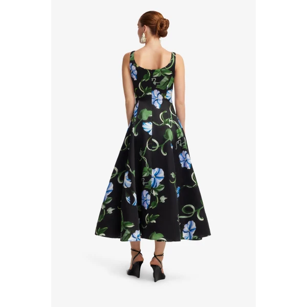 Leo Lin Serafina Appliqué Maxi Dress  - Leo Lin Dress - Australian Luxury Fashion - Shop at Luxury Shoes 