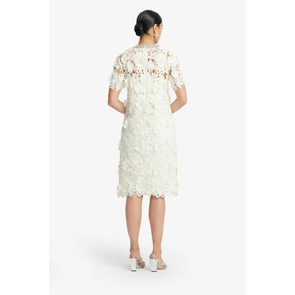 Leo Lin Sheridan Embellished Lace Midi Dress  - Leo Lin Dress - Australian Luxury Fashion - Shop at Luxury Shoes 