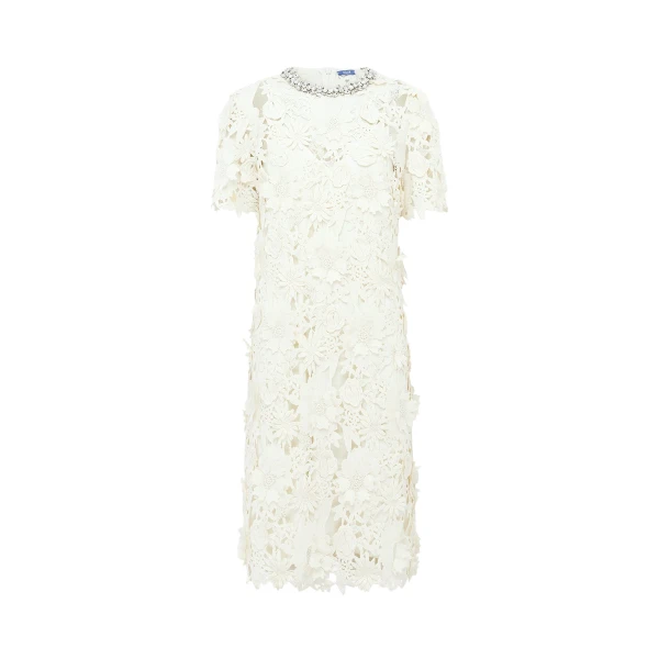 Leo Lin Sheridan Embellished Lace Midi Dress  - Leo Lin Dress - Australian Luxury Fashion - Shop at Luxury Shoes 