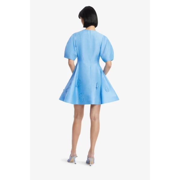 Leo Lin Simona Appliqué Mini Dress  - Leo Lin Dress - Australian Luxury Fashion - Shop at Luxury Shoes 