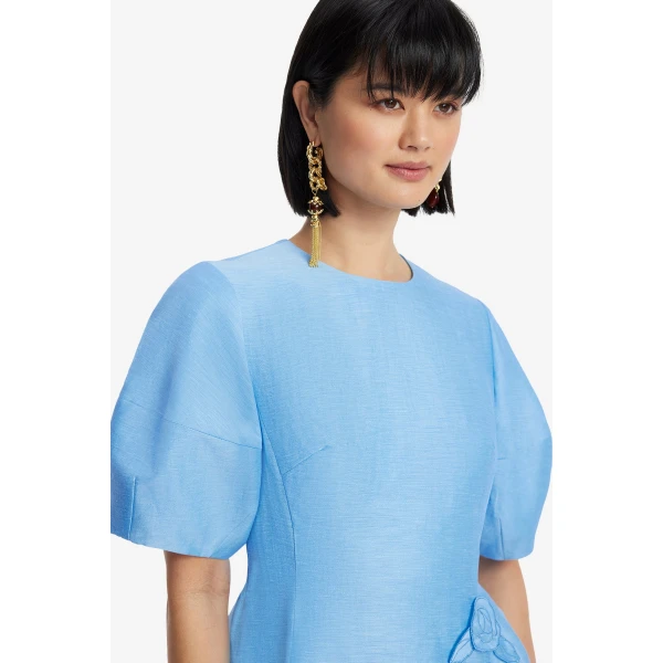Leo Lin Simona Appliqué Mini Dress  - Leo Lin Dress - Australian Luxury Fashion - Shop at Luxury Shoes 