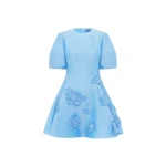 Leo Lin Simona Appliqué Mini Dress  - Leo Lin Dress - Australian Luxury Fashion - Shop at Luxury Shoes 