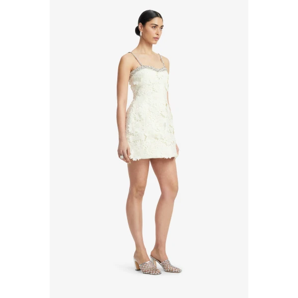 Leo Lin Sophia Embellished Lace Mini Dress  - Leo Lin Dress - Australian Luxury Fashion - Shop at Luxury Shoes 