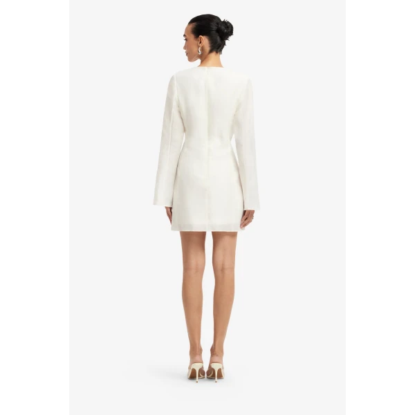 Leo Lin Suzanne Appliqué Bell Sleeve Mini Dress  - Leo Lin Dress - Australian Luxury Fashion - Shop at Luxury Shoes 