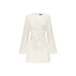 Leo Lin Suzanne Appliqué Bell Sleeve Mini Dress  - Leo Lin Dress - Australian Luxury Fashion - Shop at Luxury Shoes 