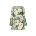 Leo Lin Suzanne Floral Hand Embroidered Bell Sleeve Mini Dress  - Leo Lin Dress - Australian Luxury Fashion - Shop at Luxury Shoes 