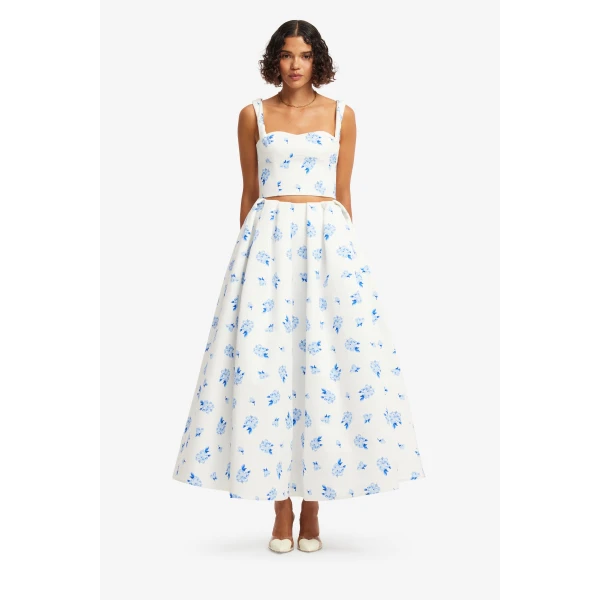 Leo Lin Victoria Puff Maxi Skirt  - Leo Lin Dress - Australian Luxury Fashion - Shop at Luxury Shoes 