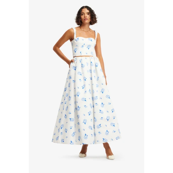 Leo Lin Victoria Puff Maxi Skirt  - Leo Lin Dress - Australian Luxury Fashion - Shop at Luxury Shoes 