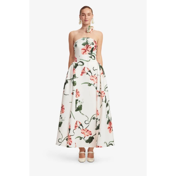 Leo Lin Violet Bustier Maxi Dress  - Leo Lin Dress - Australian Luxury Fashion - Shop at Luxury Shoes 