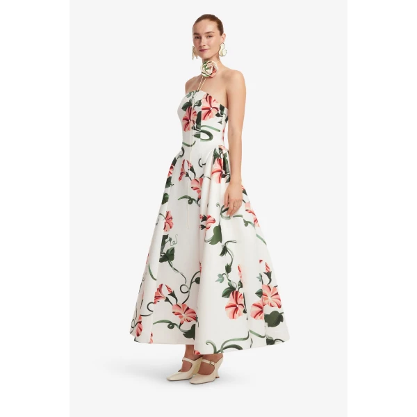 Leo Lin Violet Bustier Maxi Dress  - Leo Lin Dress - Australian Luxury Fashion - Shop at Luxury Shoes 