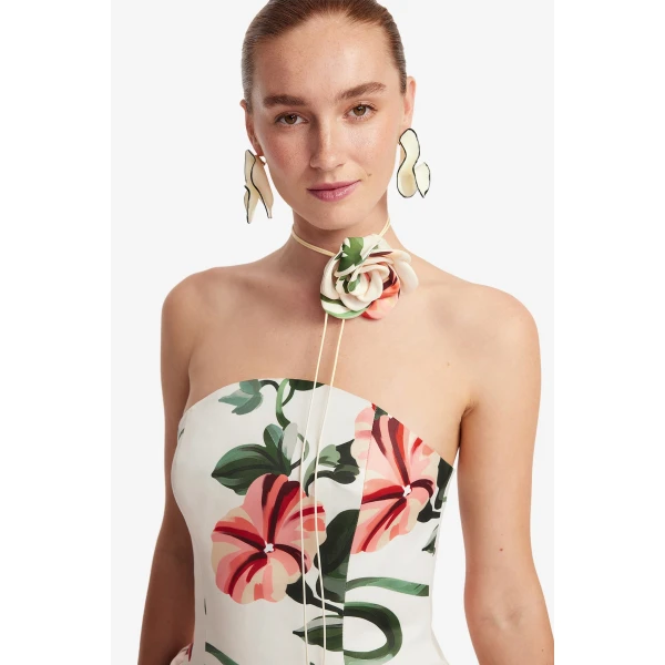 Leo Lin Violet Bustier Maxi Dress  - Leo Lin Dress - Australian Luxury Fashion - Shop at Luxury Shoes 