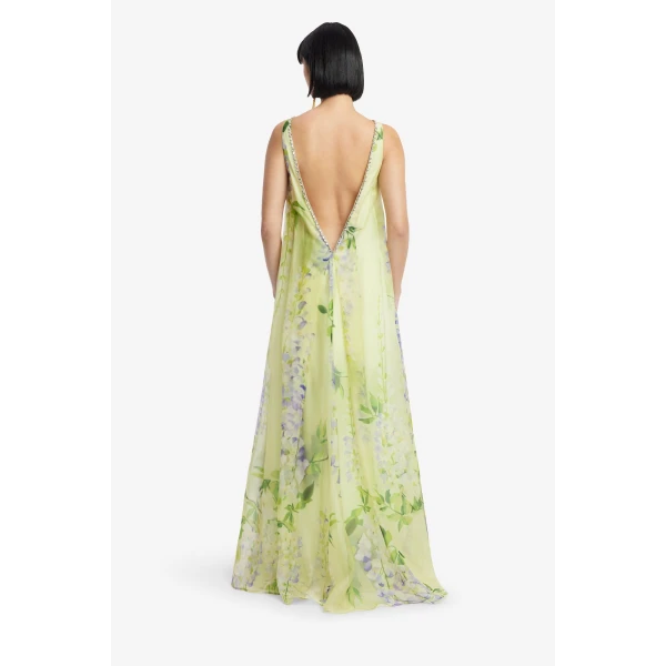 Leo Lin Yumei Embellished Open Back Gown  - Leo Lin Dress - Australian Luxury Fashion - Shop at Luxury Shoes 