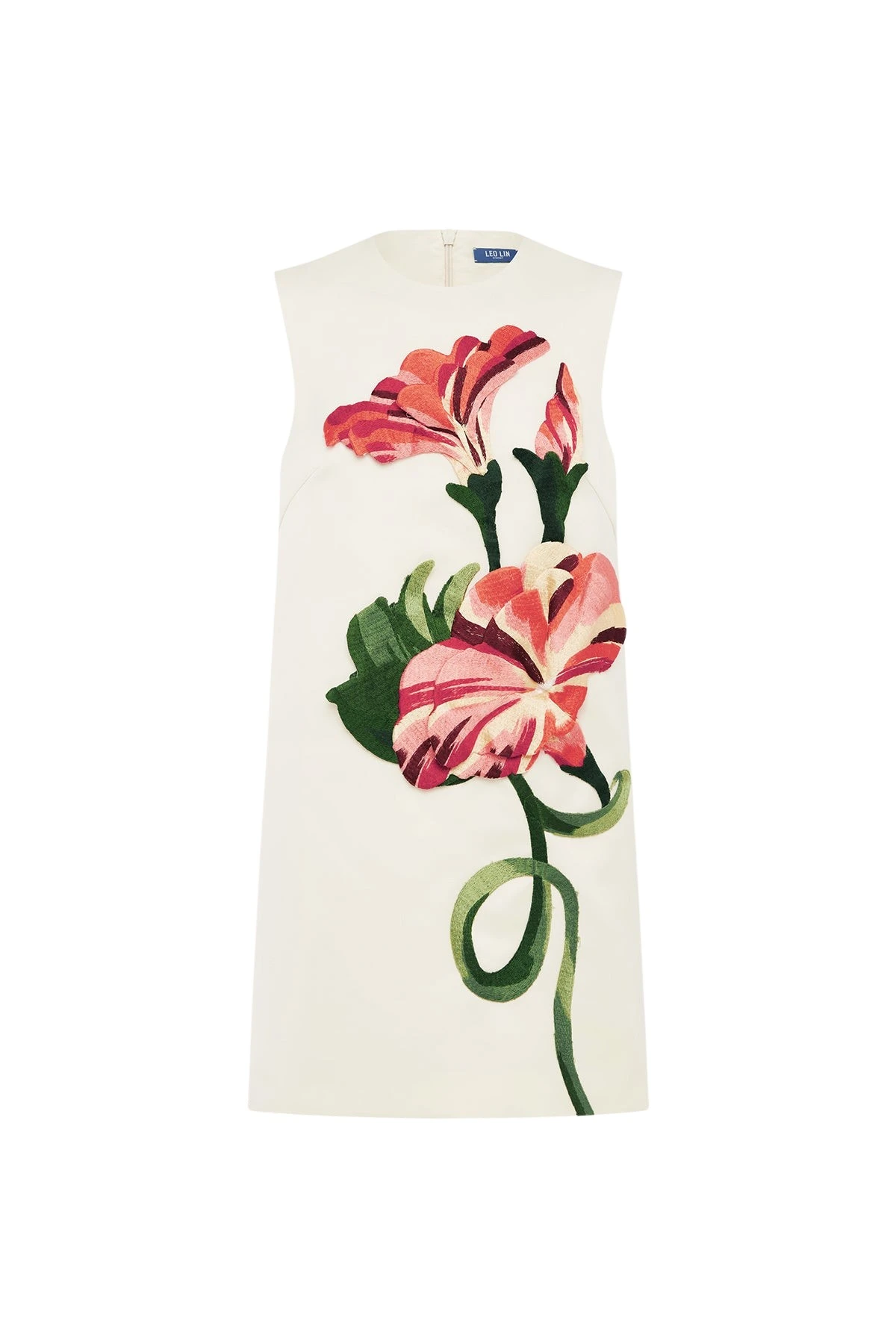 Leo-Lin-Yvonne-Applique-Floral-Mini-Dress27928_nobg Leo Lin Yvonne Appliqué Floral Mini Dress - Leo Lin Dress - Australian Luxury Fashion - Shop at Luxury Shoes
