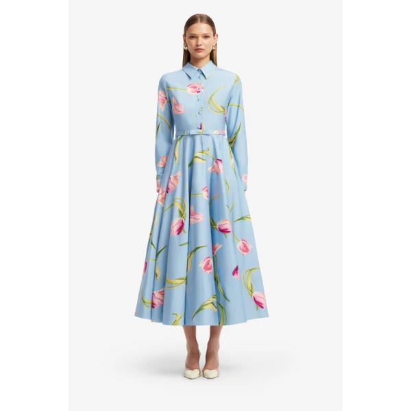 Leo Lin Zara Shirt Midi Dress  - Leo Lin Dress - Australian Luxury Fashion - Shop at Luxury Shoes 