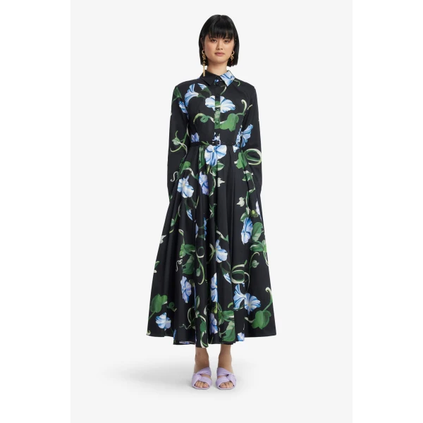 Leo Lin Zara Shirt Midi Dress  - Leo Lin Dress - Australian Luxury Fashion - Shop at Luxury Shoes 