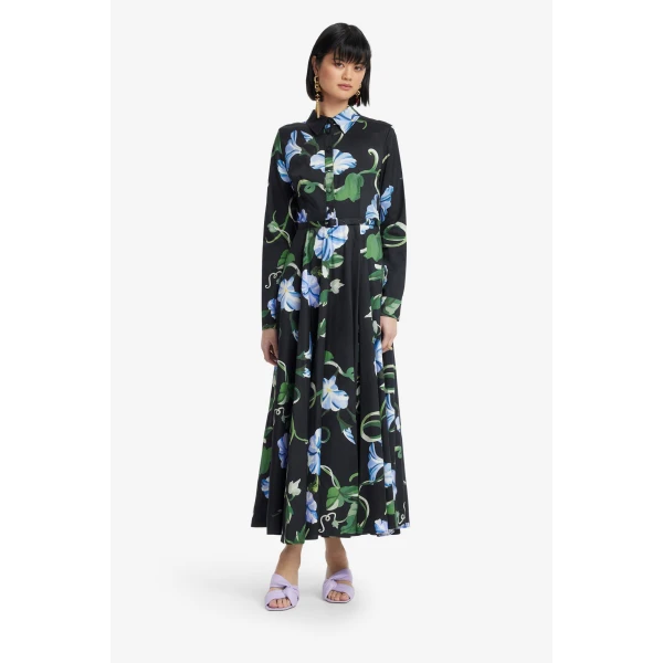 Leo Lin Zara Shirt Midi Dress  - Leo Lin Dress - Australian Luxury Fashion - Shop at Luxury Shoes 