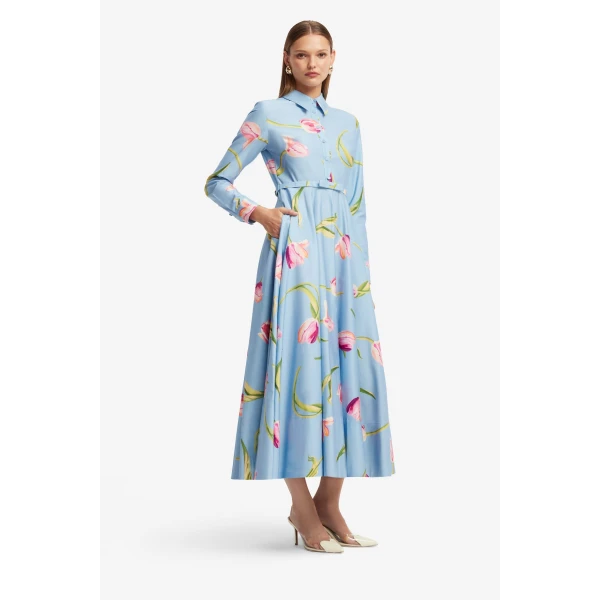 Leo Lin Zara Shirt Midi Dress  - Leo Lin Dress - Australian Luxury Fashion - Shop at Luxury Shoes 
