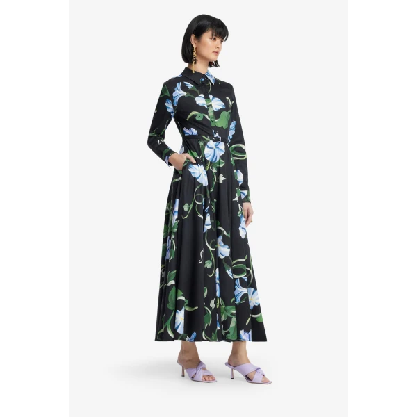Leo Lin Zara Shirt Midi Dress  - Leo Lin Dress - Australian Luxury Fashion - Shop at Luxury Shoes 