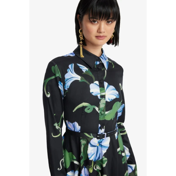 Leo Lin Zara Shirt Midi Dress  - Leo Lin Dress - Australian Luxury Fashion - Shop at Luxury Shoes 