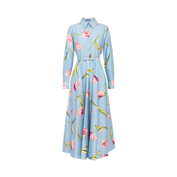 Leo Lin Zara Shirt Midi Dress  - Leo Lin Dress - Australian Luxury Fashion - Shop at Luxury Shoes 
