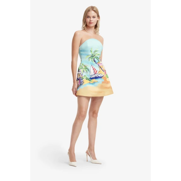 Leo Lin Zaria Bustier Mini Dress  - Leo Lin Dress - Australian Luxury Fashion - Shop at Luxury Shoes 