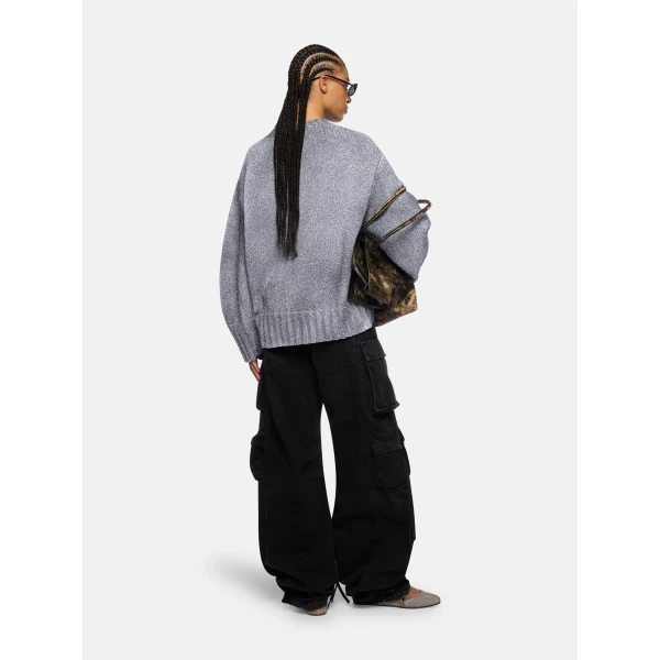 Attico light grey knitwear