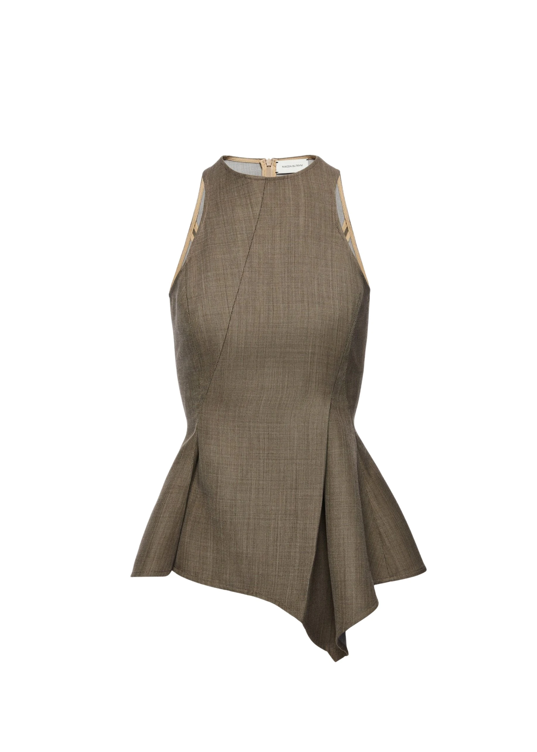 Magda-Butrym-Asymmetric-sleeveless-wool-top-in-beige-scaled14133_nobg Magda Butrym Asymmetric sleeveless wool top in beige