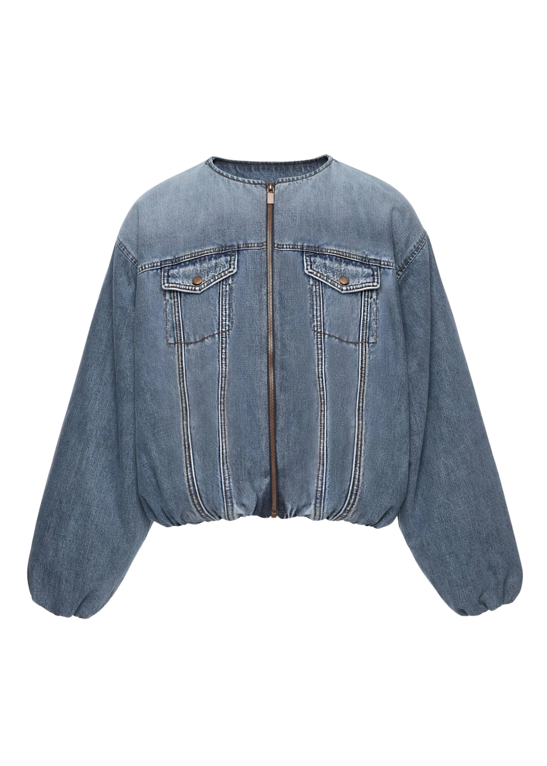 Magda-Butrym-Balloon-denim-jacket-in-dark-blue-scaled16896_nobg Magda Butrym Balloon denim jacket in dark blue