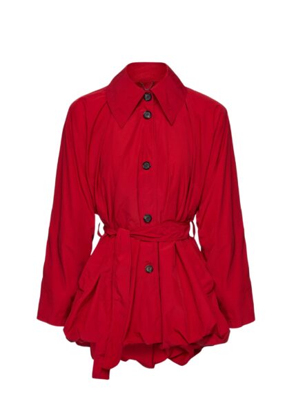 Magda Butrym Bubble hemline jacket in red