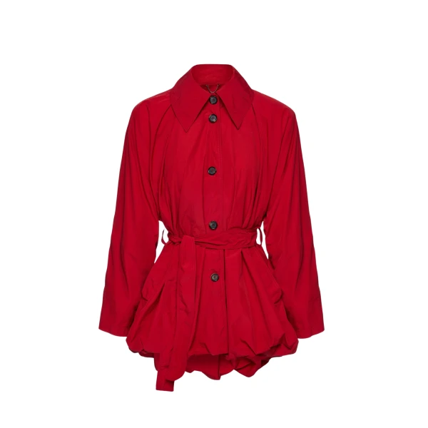 Magda Butrym Bubble hemline jacket in red