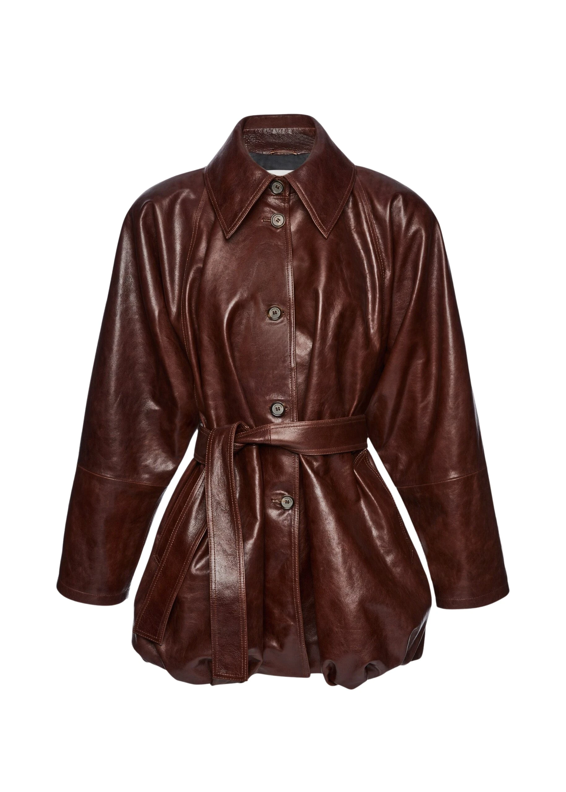 Magda-Butrym-Bubble-hemline-leather-jacket-in-brown-scaled26533_nobg Magda Butrym Bubble hemline leather jacket in brown