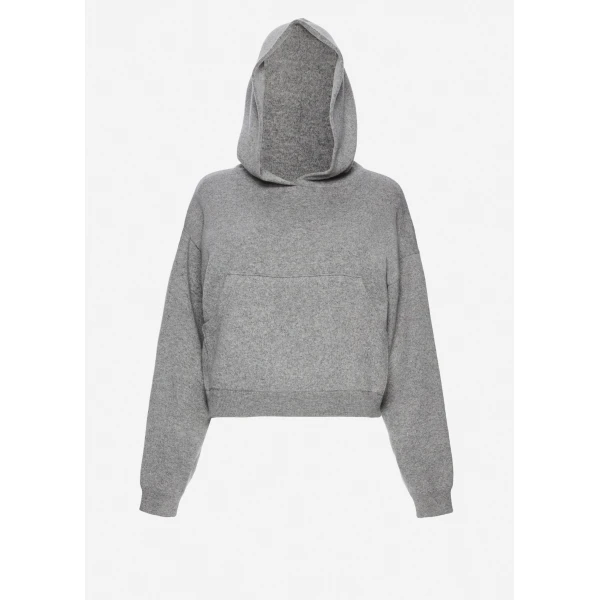 Magda Butrym Cashmere and cotton hoodie in grey
