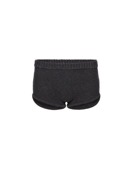 Magda Butrym Cotton and linen knit shorts in grey