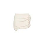 Magda-Butrym-Crepe-rose-mini-skirt-in-beige-scaled85934_nobg Magda Butrym Crepe rose mini skirt in beige