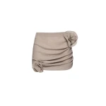 Magda-Butrym-Crepe-rose-mini-skirt-in-brown-scaled48220_nobg Magda Butrym Crepe rose mini skirt in brown