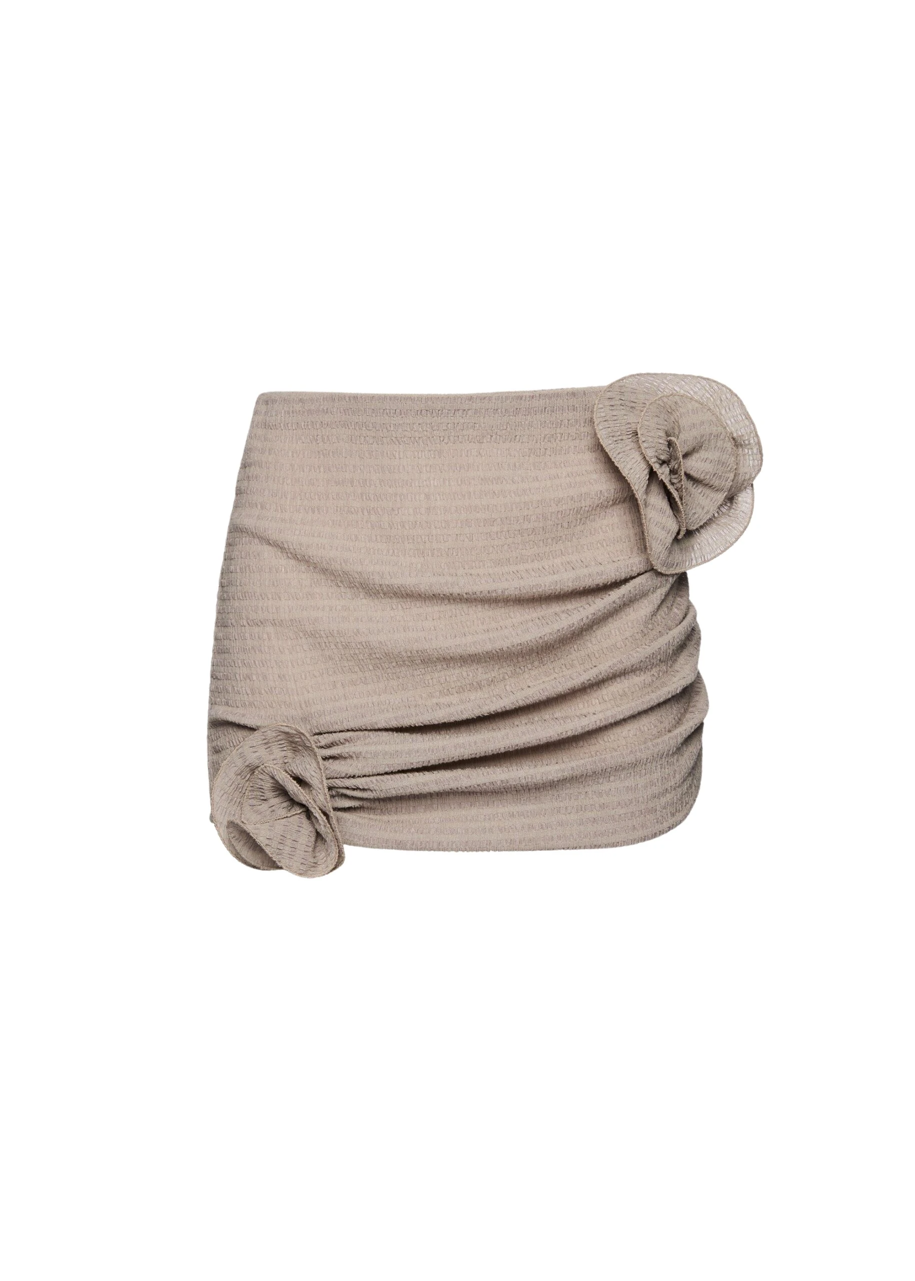 Magda-Butrym-Crepe-rose-mini-skirt-in-brown-scaled48220_nobg Magda Butrym Crepe rose mini skirt in brown
