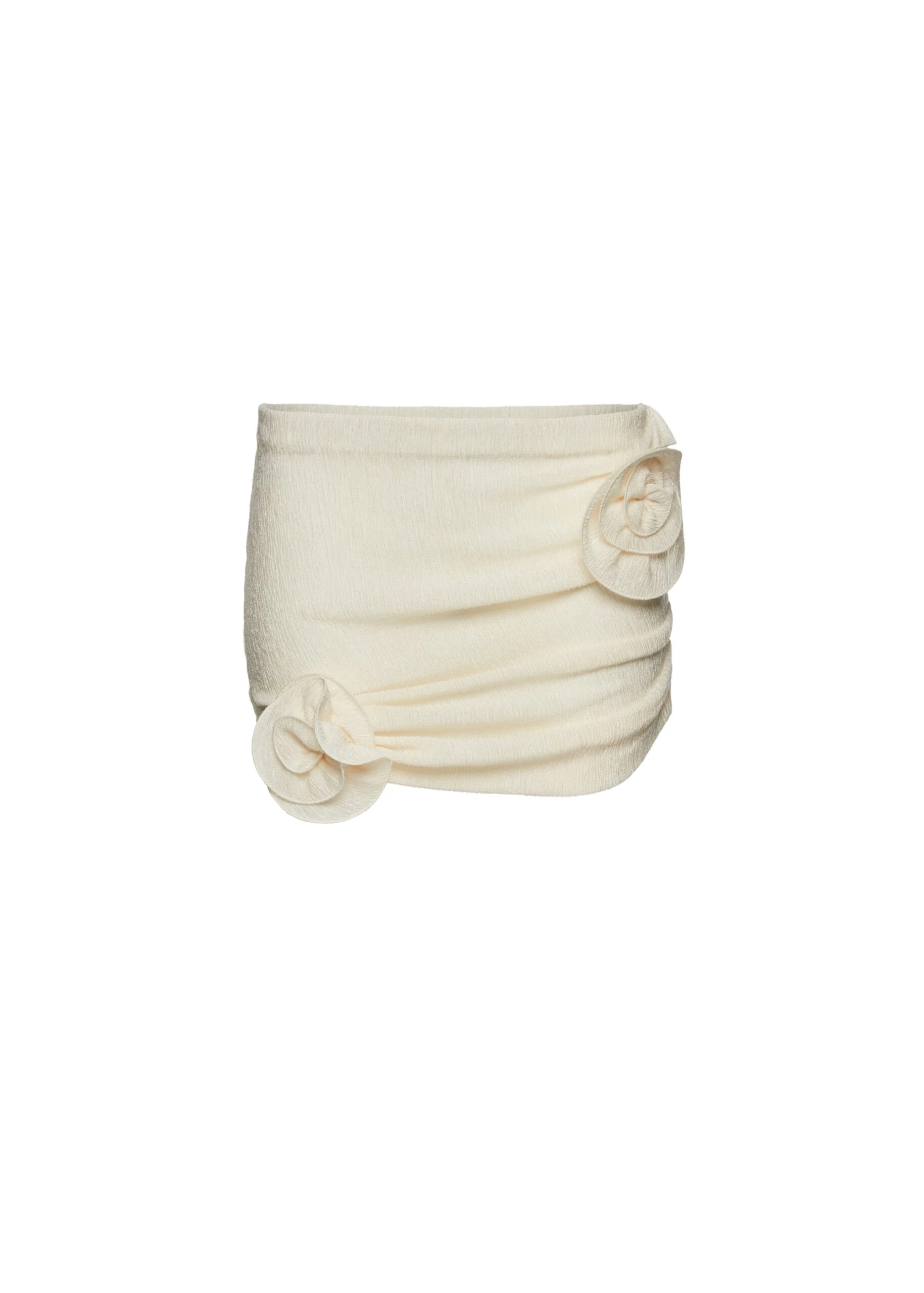 Magda-Butrym-Crepe-rose-mini-skirt-in-cream-scaled73066_nobg Magda Butrym Crepe rose mini skirt in cream