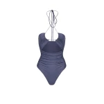 Magda-Butrym-Criss-cross-halter-swimsuit-in-metallic-blue-scaled98951_nobg Magda Butrym Criss-cross halter swimsuit in metallic blue