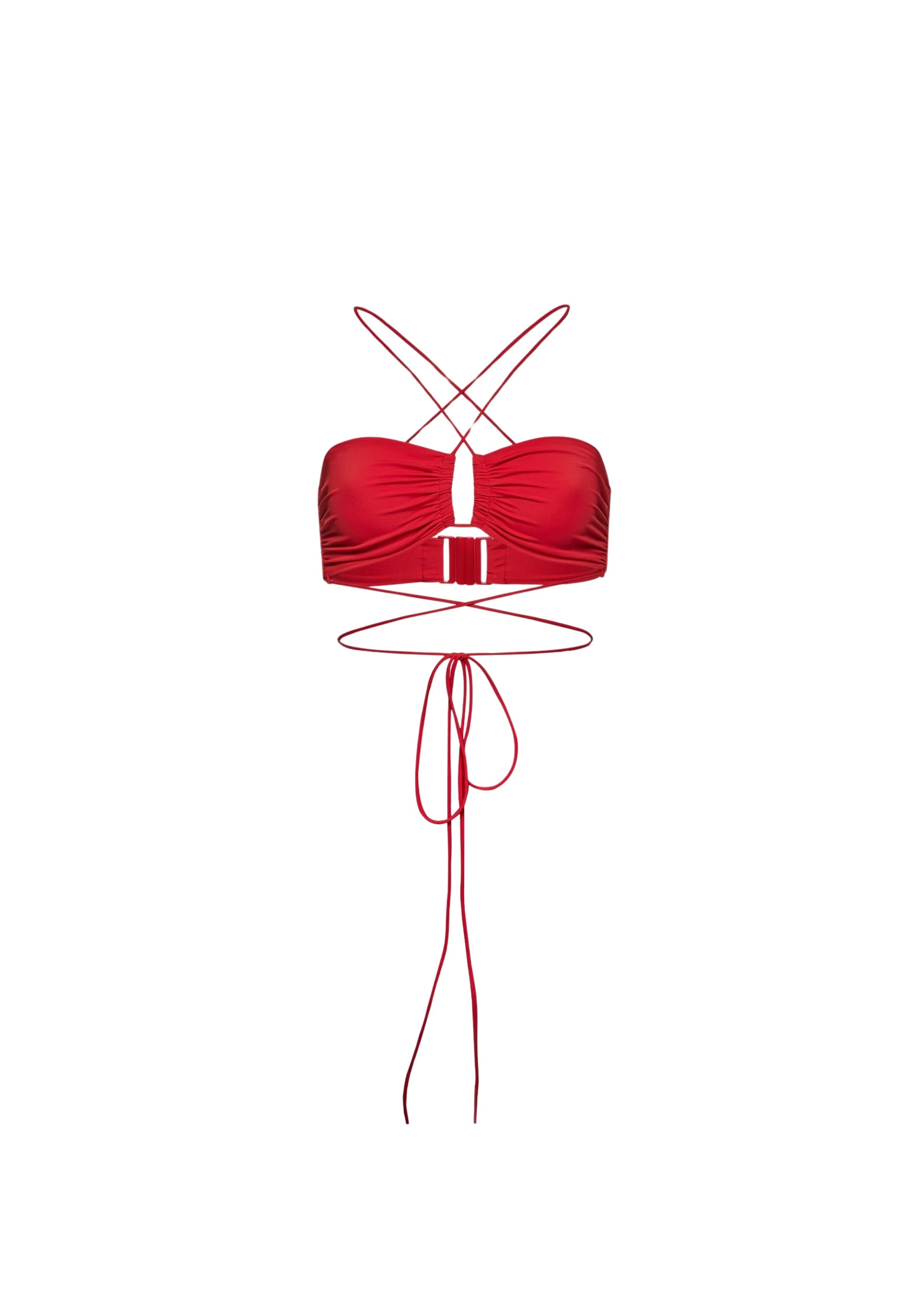 Magda-Butrym-Crisscross-bandeau-top-in-red-scaled37315_nobg Magda Butrym Crisscross bandeau top in red