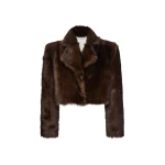 Magda-Butrym-Cropped-fur-effect-jacket-in-brown-with-embroidered-lining-scaled73723_nobg Magda Butrym Cropped fur-effect jacket in brown with embroidered lining