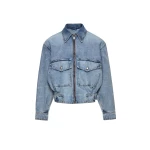 Magda Butrym Denim jacket with front pockets in dark blue