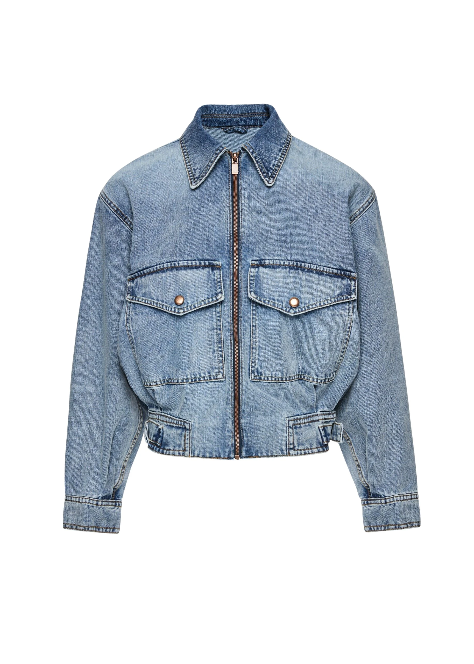 Magda-Butrym-Denim-jacket-with-front-pockets-in-dark-blue-scaled38033_nobg Magda Butrym Denim jacket with front pockets in dark blue