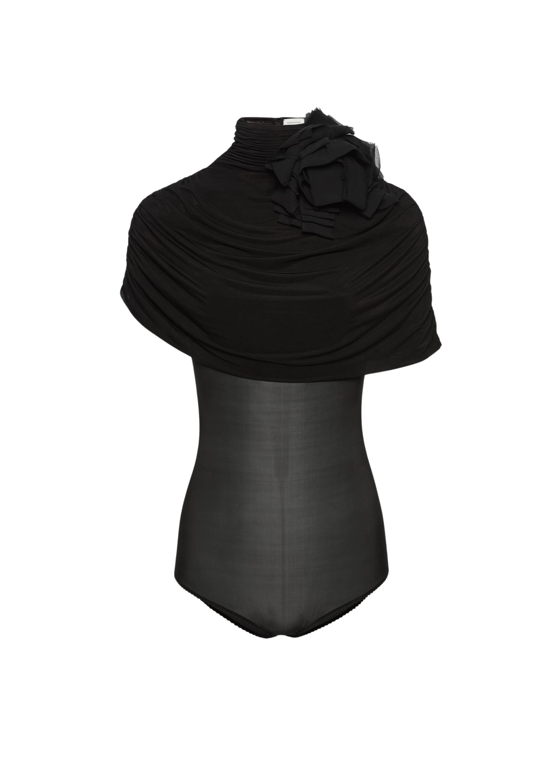 Magda-Butrym-Draped-cape-effect-cupro-bodysuit-in-black-scaled45303_nobg Magda Butrym Draped cape-effect cupro bodysuit in black